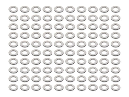 Taverner Motorsports - Washer; Flat 3/8" Chr (Pack 100) - CM-3-8-F-100