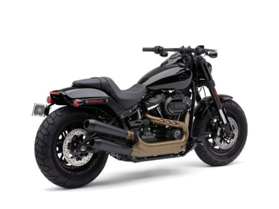 Taverner Motorsports - Mufflers; FXFB'18-24 Blk/Blk - COB-6046B