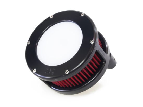 Taverner Motorsports - A/Filter; BA Blk w/Clear Cvr & Red - FE-5434