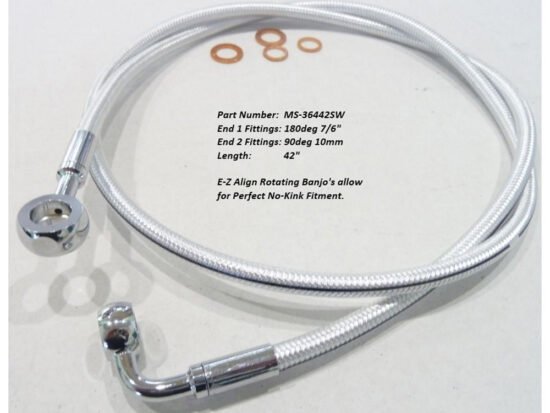Taverner Motorsports - SC2 EZ Brake Line; FR 42"x180x7/16" - MS-36442SW