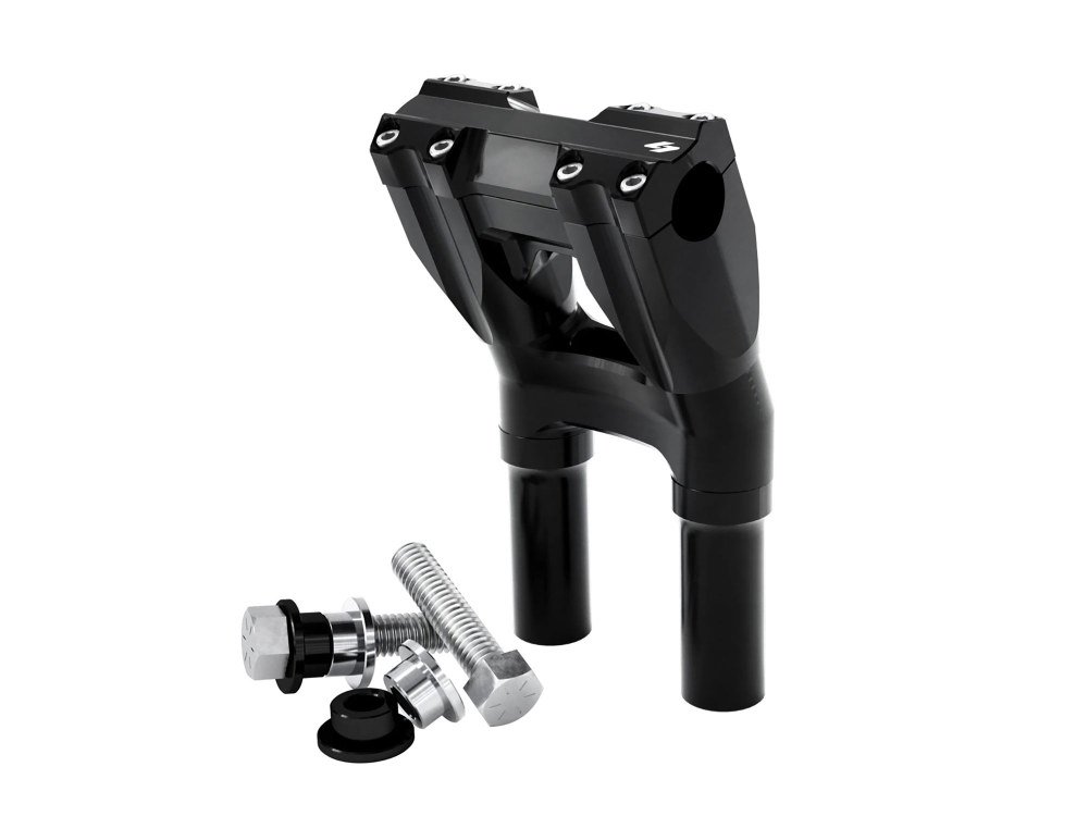 Taverner Motorsports - Risers; 8" Kickback x 1-1/8" Clamp - KRA-UN-ISO-68-A