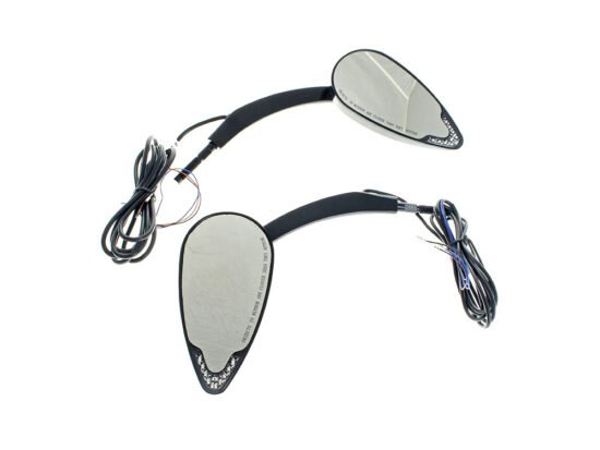 Taverner Motorsports - Mirror; LED Run & Turn Blk (Pair) - CD-CDMIRPLUGB