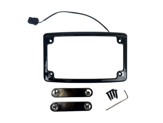 Taverner Motorsports - N/Plate Frame; Curved Blk LED - CD-LPFRAD23CVOB