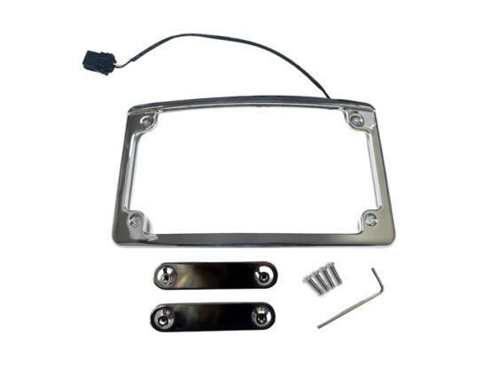 Taverner Motorsports - N/Plate Frame; Curved Chr LED - CD-LPFRAD23CVOC