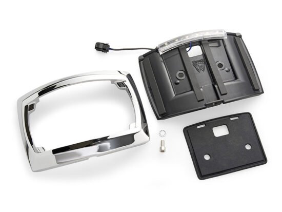 Taverner Motorsports - N/Plate Frame; Curved Chr LED - CIR-40500