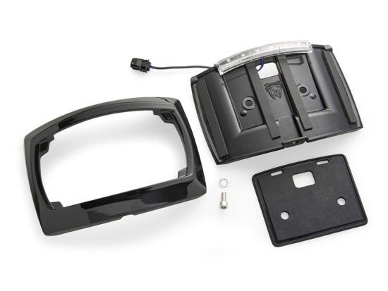 Taverner Motorsports - N/Plate Frame; Curved Blk LED - CIR-40520