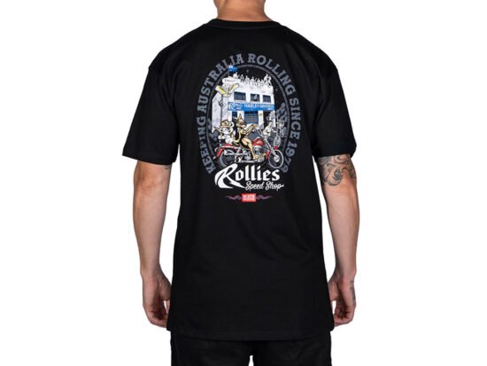 Taverner Motorsports - T-Shirt; Rollie AU Day - XL - Black - DC-ROLLIES-XL