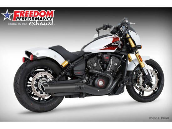 Taverner Motorsports - Muffler; Indian Scout'25up 4" Blk - FPE-IN00560