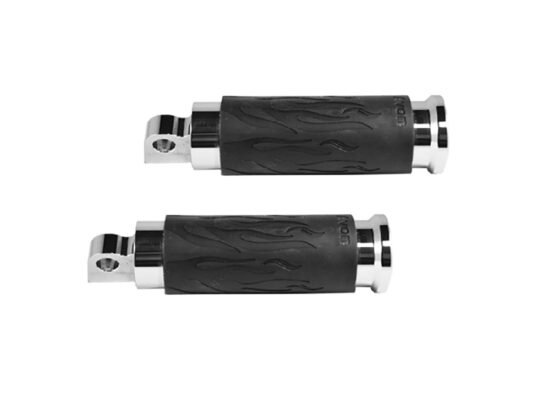 Taverner Motorsports - Footpegs; Flame Chr - AVG-FP-FLA-80