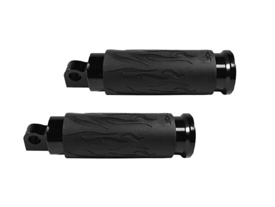 Taverner Motorsports - Footpegs; Flame Blk - AVG-FP-FLA-86