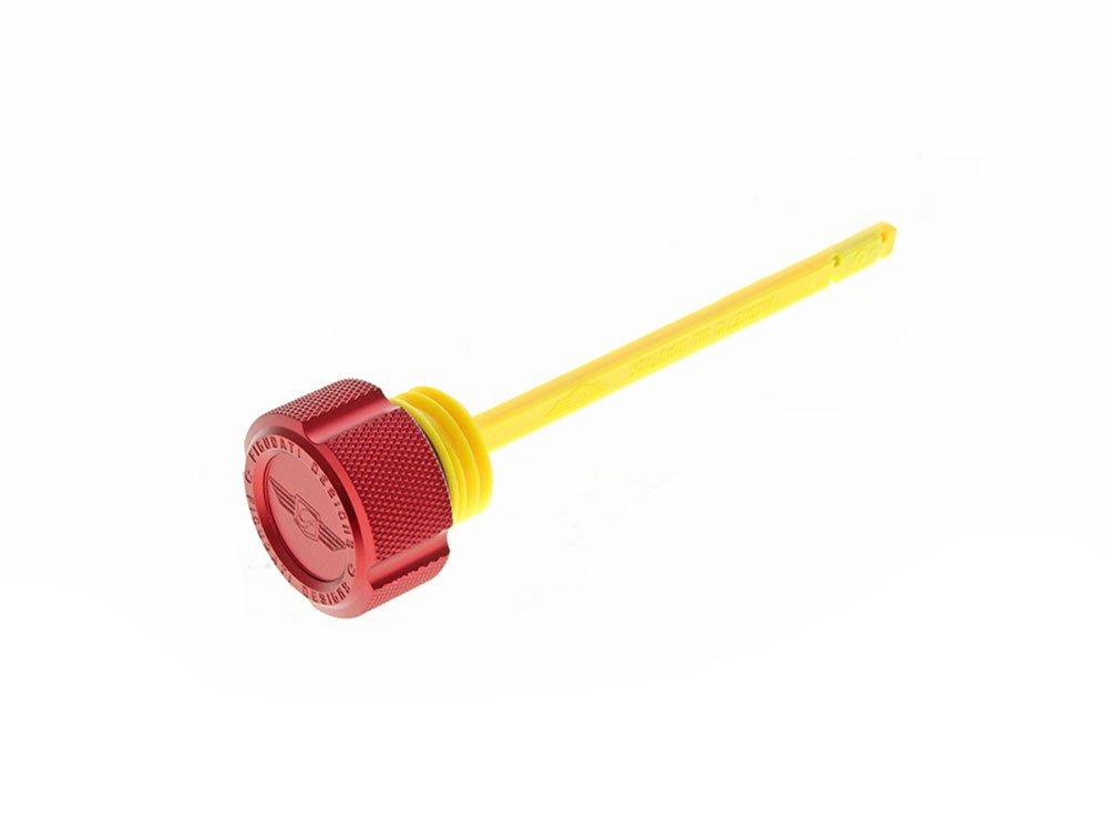 Taverner Motorsports - Dipstick; Magnetic FLH'17up Red - FIG-FD01-MAGDSM8-KN-RED
