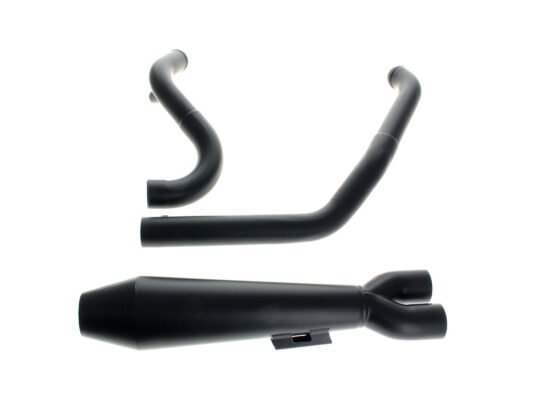 Taverner Motorsports - Exhaust; FLH'17up Shorty 2:1 - TBR-005-5470199-BLK
