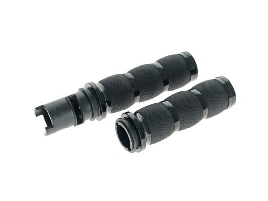 Taverner Motorsports - Handgrips; Air Cushion Blk - AVG-AIR-90-ANO-F24