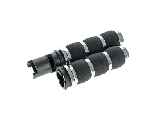 Taverner Motorsports - Handgrips; Air Cushion Chr - AVG-AIR-91-F24
