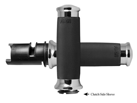 Taverner Motorsports - Handgrips; Custom Contour Chr - AVG-CC-85-CH-F24