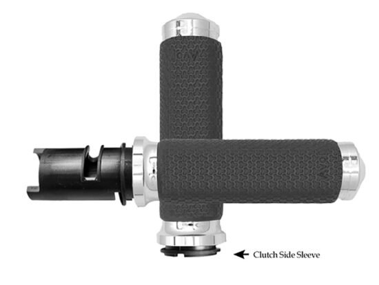 Taverner Motorsports - Handgrips; Memory Foam Medium Chr - AVG-MF-63A-CH-F24