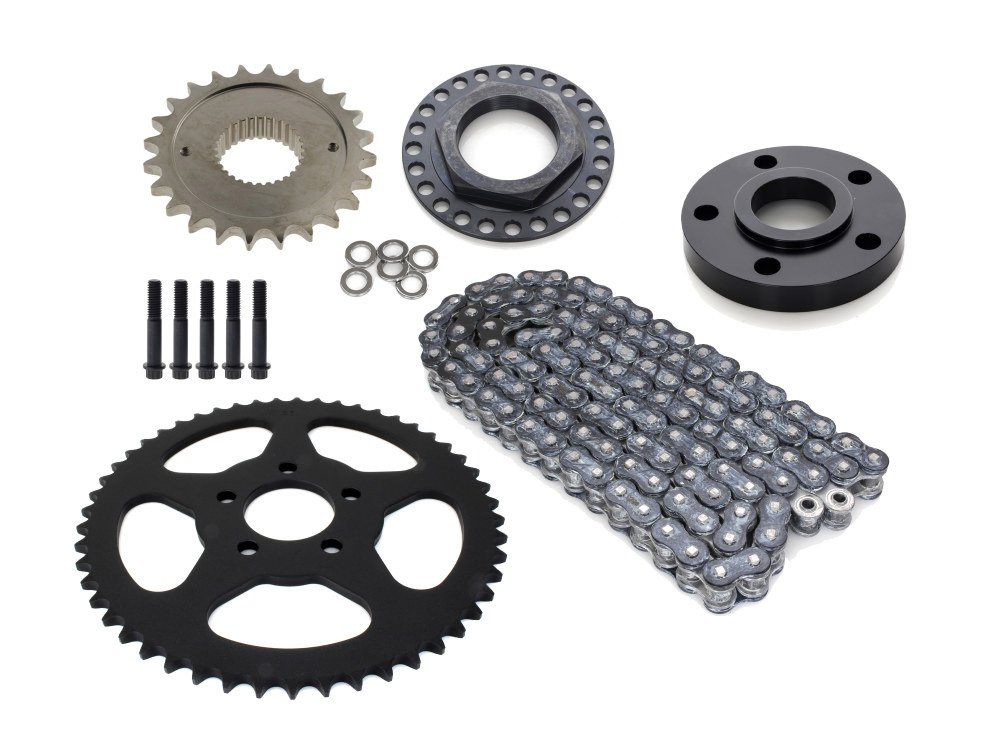 Taverner Motorsports - Belt to Chain Conv; FXSB & FXCW - CHAIN CONV-05-BLK