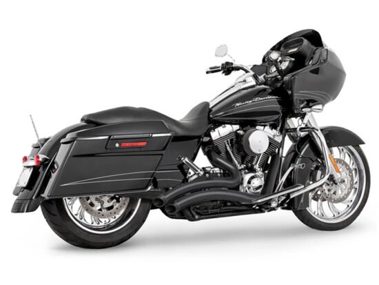 Taverner Motorsports - Exhaust; FLH'95-16 Sharp Curve Blk - FPE-HD00432