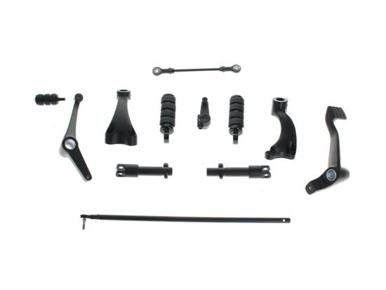 Taverner Motorsports - F/Controls; XL'14-21 Blk w/Pegs - HAR-01-181
