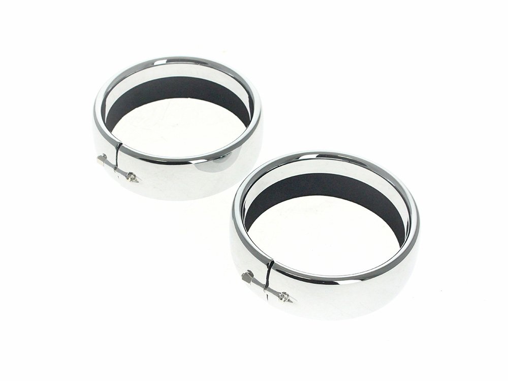 Taverner Motorsports - Passing Lamp Trim Ring; 4-1/2" Chr - HAR-38-302