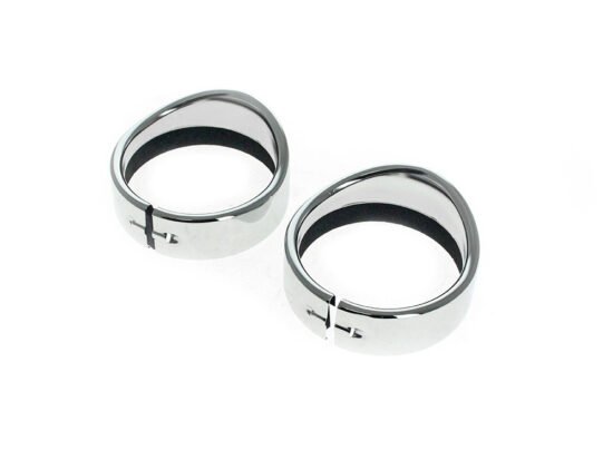 Taverner Motorsports - Passing Lamp Trim Ring; 4-1/2" Chr - HAR-38-370