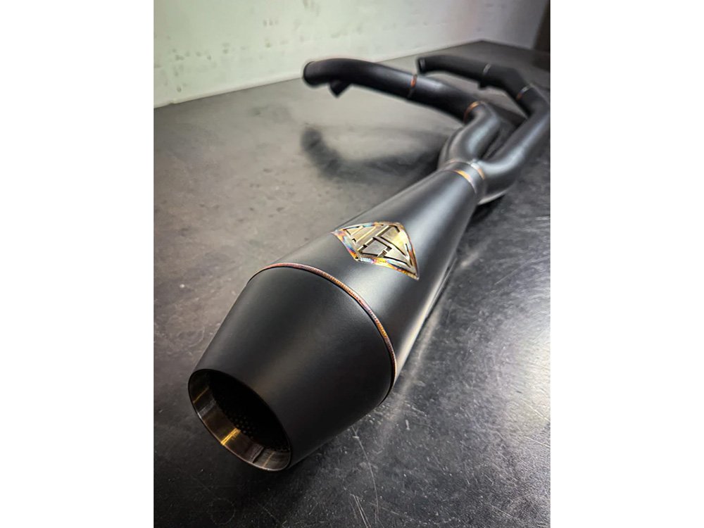 Taverner Motorsports - Exhaust; FXD'06-17 2:1 Big Bore - SPC-3-003-B-ONYX