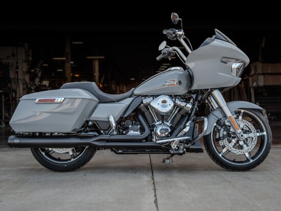 Taverner Motorsports - Exhaust; FLH'17up 2:1 Blk w/Blk - SS550-1167