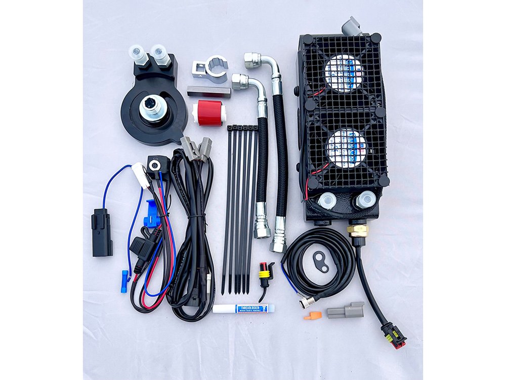 Taverner Motorsports - Oil Cooler Kit; FLH'17-24 w/Lower - UC-SMT8-6N
