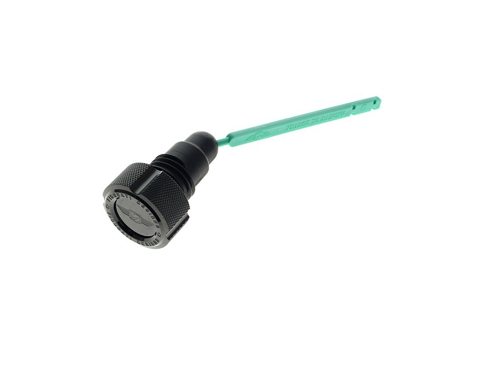 Taverner Motorsports - Dipstick; Magnetic FXD'06-17 - FIG-FD01-MAGDS-DYNA-KN-BL