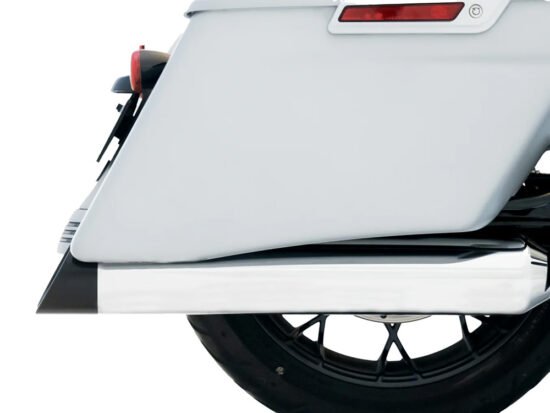 Taverner Motorsports - Mufflers; FLH'17up 4.5" DBX Chr - RIN-500-0185-SLASH