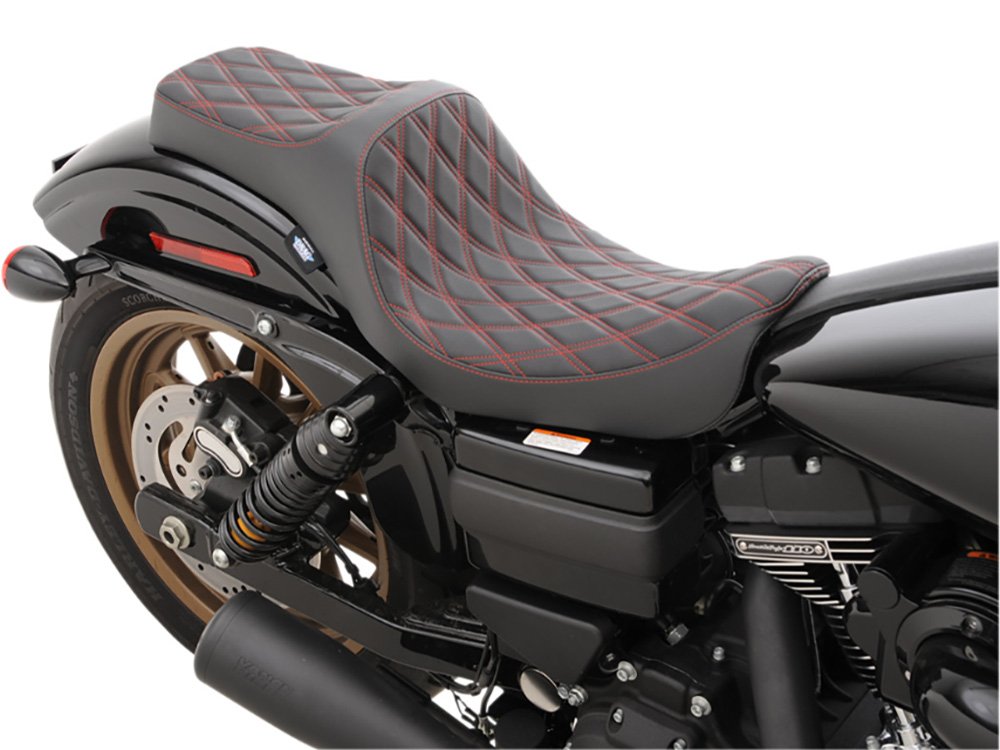 Taverner Motorsports - Seat; FXD'06-17 Predator 3 Red - DS-0803-0604