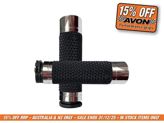 Taverner Motorsports - Handgrips; Cable K25 Chr - AVG-K25-CH