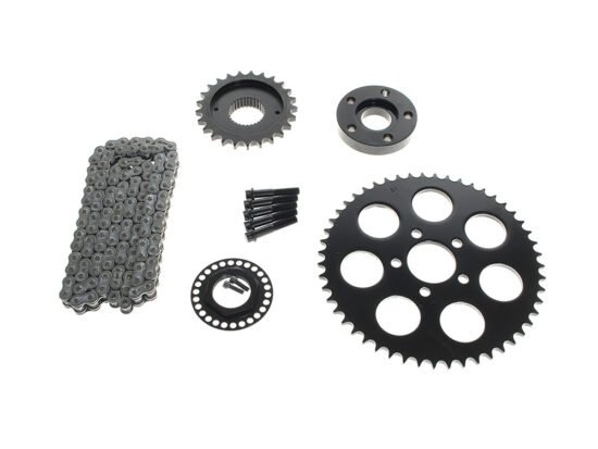 Taverner Motorsports - Belt to Chain Conv; M8 S/Tail'18up - CHAIN CONV-12-BLKSPKT