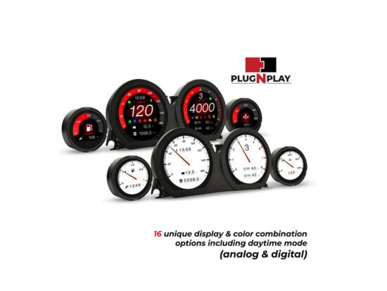 Taverner Motorsports - Gauge Kit; FLH'14-23 w/Fairing - KOS-BA064930