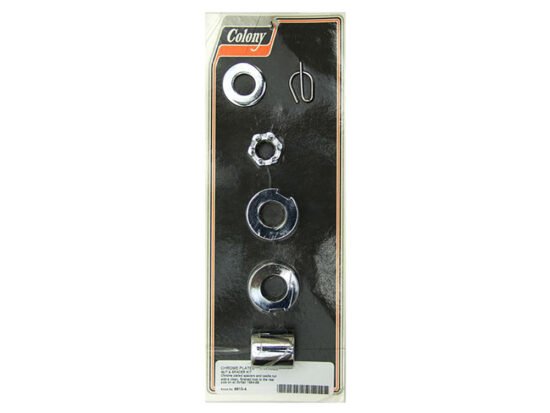 Rear Axle Spacer Kit - Chrome. Fits Softail 1984-1999 - Colony Machine