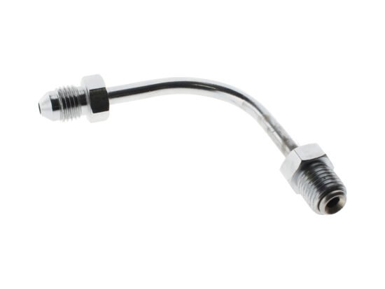 Adapter Fitting 3/8-24 Inverted Flare x 90 Degree Long Bend to AN3 Line - Goodridge