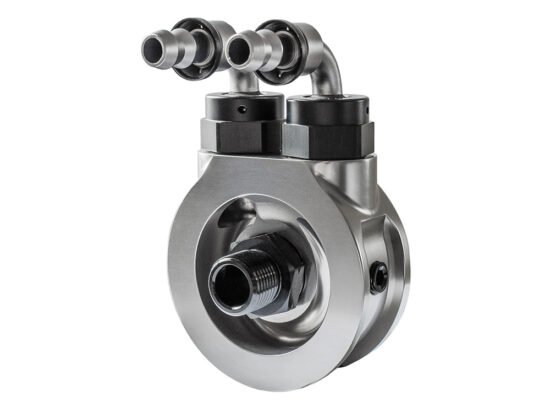 Oil Cooler Adaptor with By-pass. Fits Evolution Big Twin 1984-1999, Sportster 1986-2021 & Buell - Jagg Oil Coolers
