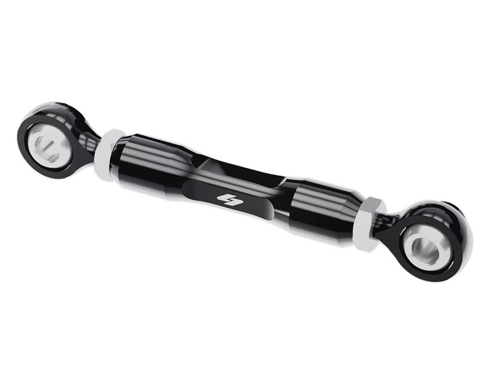 Adjustable Brake Linkage - Black. Fits Softail 2018up with Mid Controls - Kraus Moto