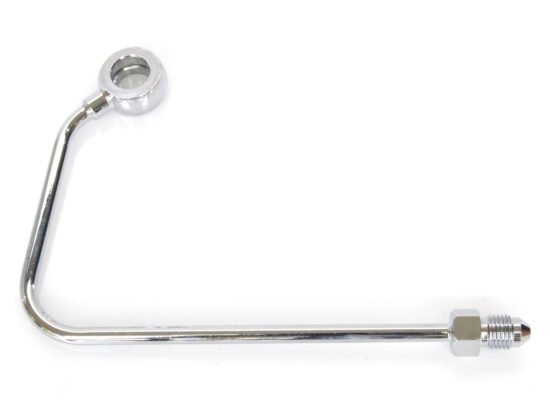 ABS Pump to Top Brake Line ABS Adapter J-Hook - Chrome. Fits Softail 2011-2017. - Magnum Shielding
