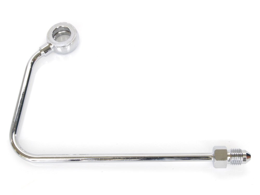 ABS Pump to Top Brake Line ABS Adapter J-Hook - Chrome. Fits Softail 2011-2017. - Magnum Shielding