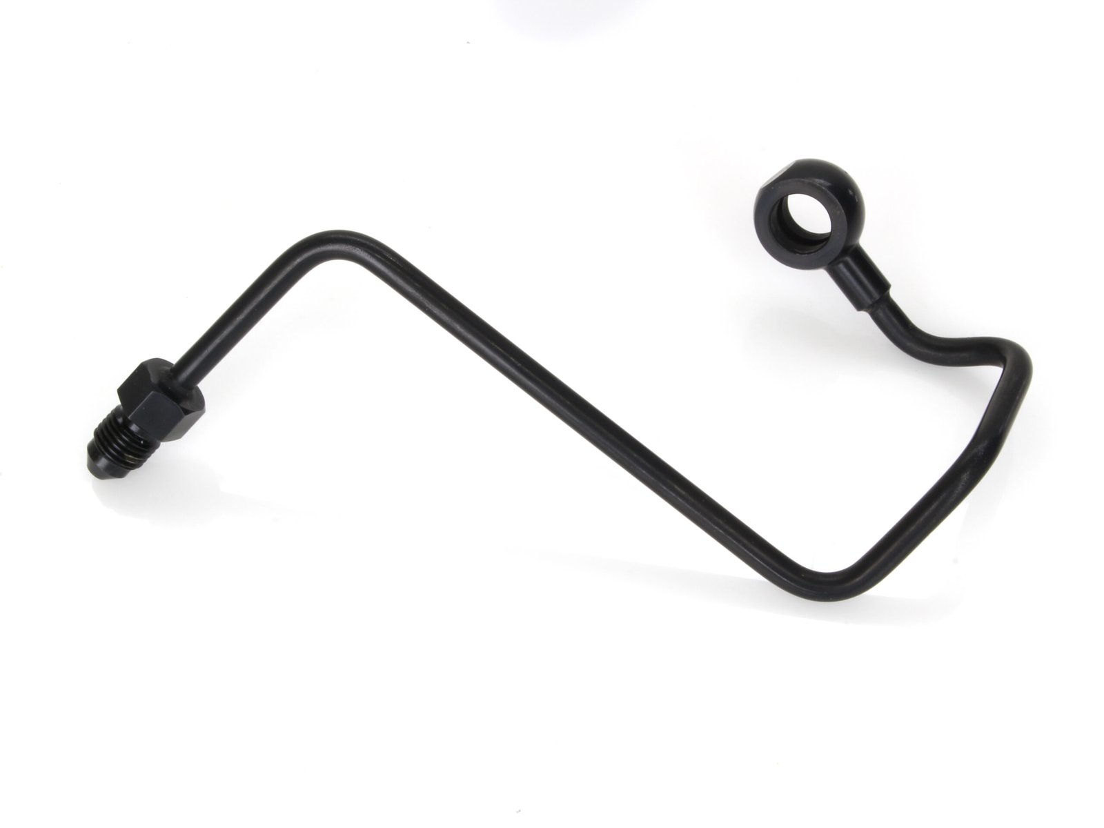 ABS Pump to Top Brake Line Adapter J-Hook - Black. Fits V-Rod 2008-2017. - Magnum Shielding
