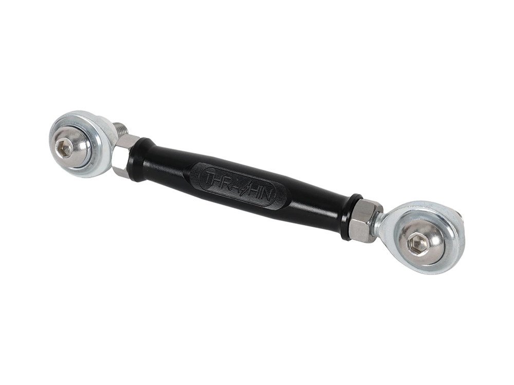 Adjustable Brake Linkage - Black. Fits Softail 2018up with Mid Controls. - Thrashin Supply