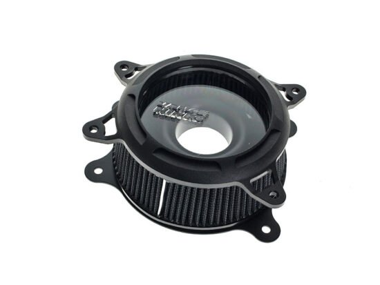 VO2 Insight Air Cleaner Kit - Wrinkle Black. Fits Touring 2008-2016, Softail 2016-2017, CVO Softail 2011-2017 & Dyna Low Rider S 2016-2017 with Throttle-by-Wire - Vance And Hines