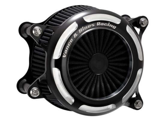 VO2 Onyx Air Cleaner Kit - Black Contrast Cut. Fits Touring 2017-2024 & Softail 2018-2024 - Vance And Hines
